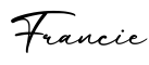 单词Francie书写