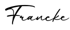 单词Francke书写