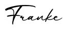 单词Franke书写
