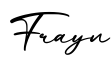 单词Frayn书写