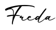 单词Freda书写