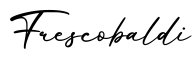 单词Frescobaldi书写