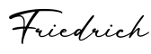 单词Friedrich书写