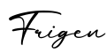 单词Frigen书写