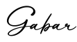 单词Gabar书写