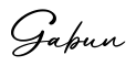 单词Gabun书写