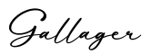 单词Gallager书写