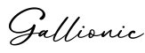 单词Gallionic书写
