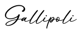 单词Gallipoli书写