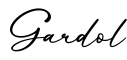 单词Gardol书写