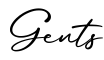 单词Gents书写