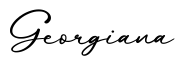 单词Georgiana书写