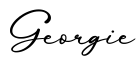单词Georgie书写