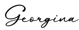 单词Georgina书写