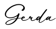 单词Gerda书写