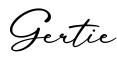 单词Gertie书写