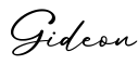 单词Gideon书写