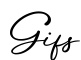 单词Gifs书写