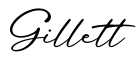 单词Gillett书写