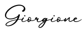 单词Giorgione书写