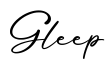 单词Gleep书写