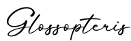 单词Glossopteris书写
