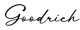 单词Goodrich书写