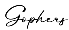 单词Gophers书写