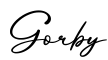 单词Gorby书写