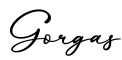 单词Gorgas书写