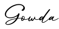 单词Gowda书写