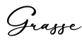 单词Grasse书写