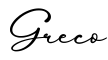 单词Greco书写
