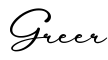 单词Greer书写