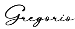 单词Gregorio书写