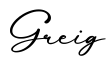 单词Greig书写