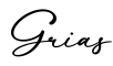 单词Grias书写