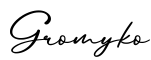 单词Gromyko书写