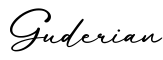单词Guderian书写