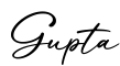 单词Gupta书写