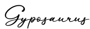 单词Gyposaurus书写