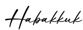 单词Habakkuk书写