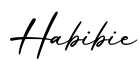单词Habibie书写