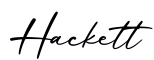 单词Hackett书写