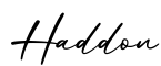 单词Haddon书写