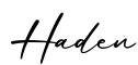 单词Haden书写