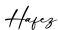单词Hafez书写