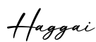 单词Haggai书写