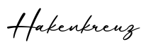 单词Hakenkreuz书写