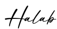 单词Halab书写